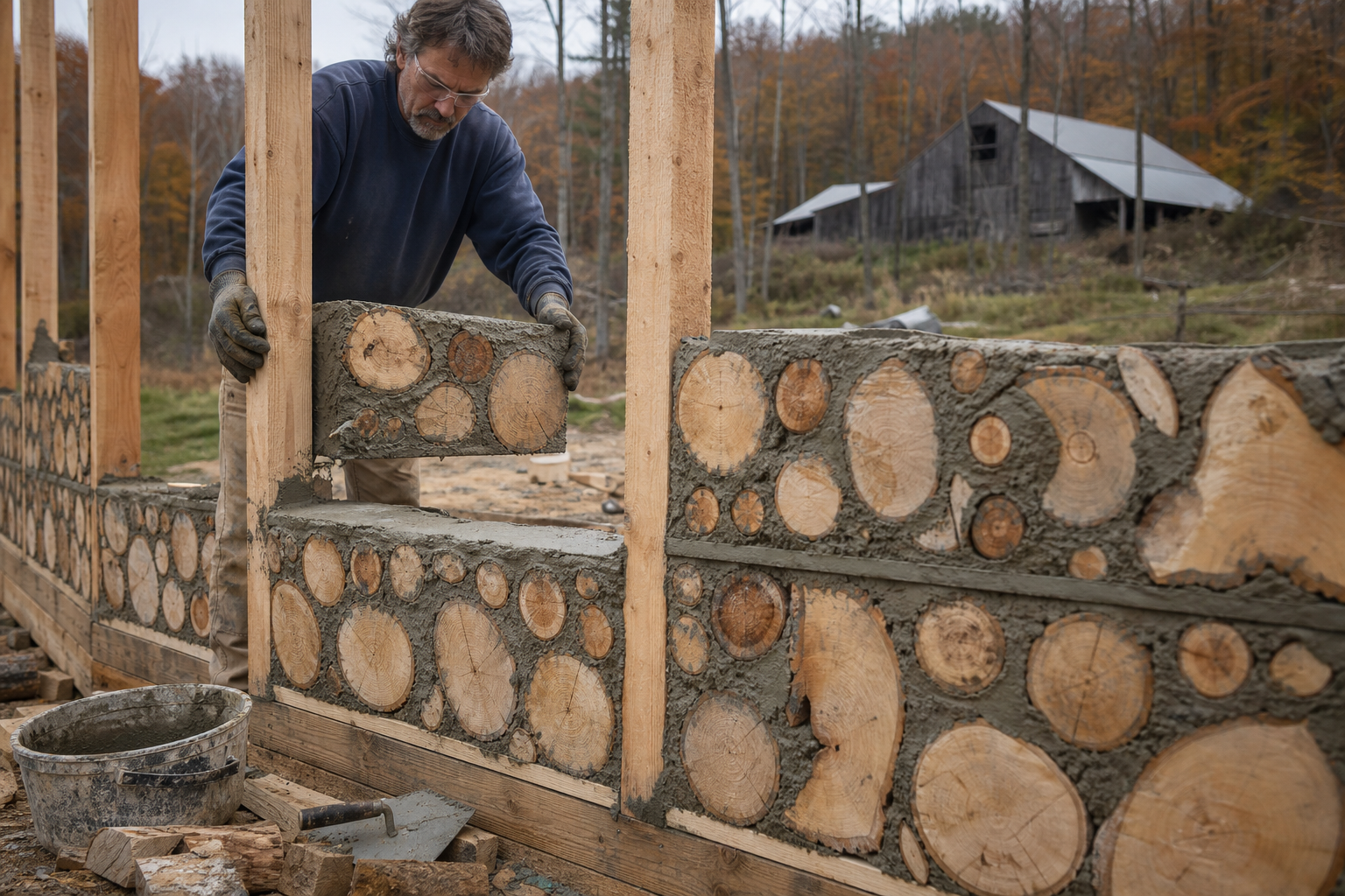 Cordwood Homes: Real Per-Square-Foot Costs vs. Conventional Framing