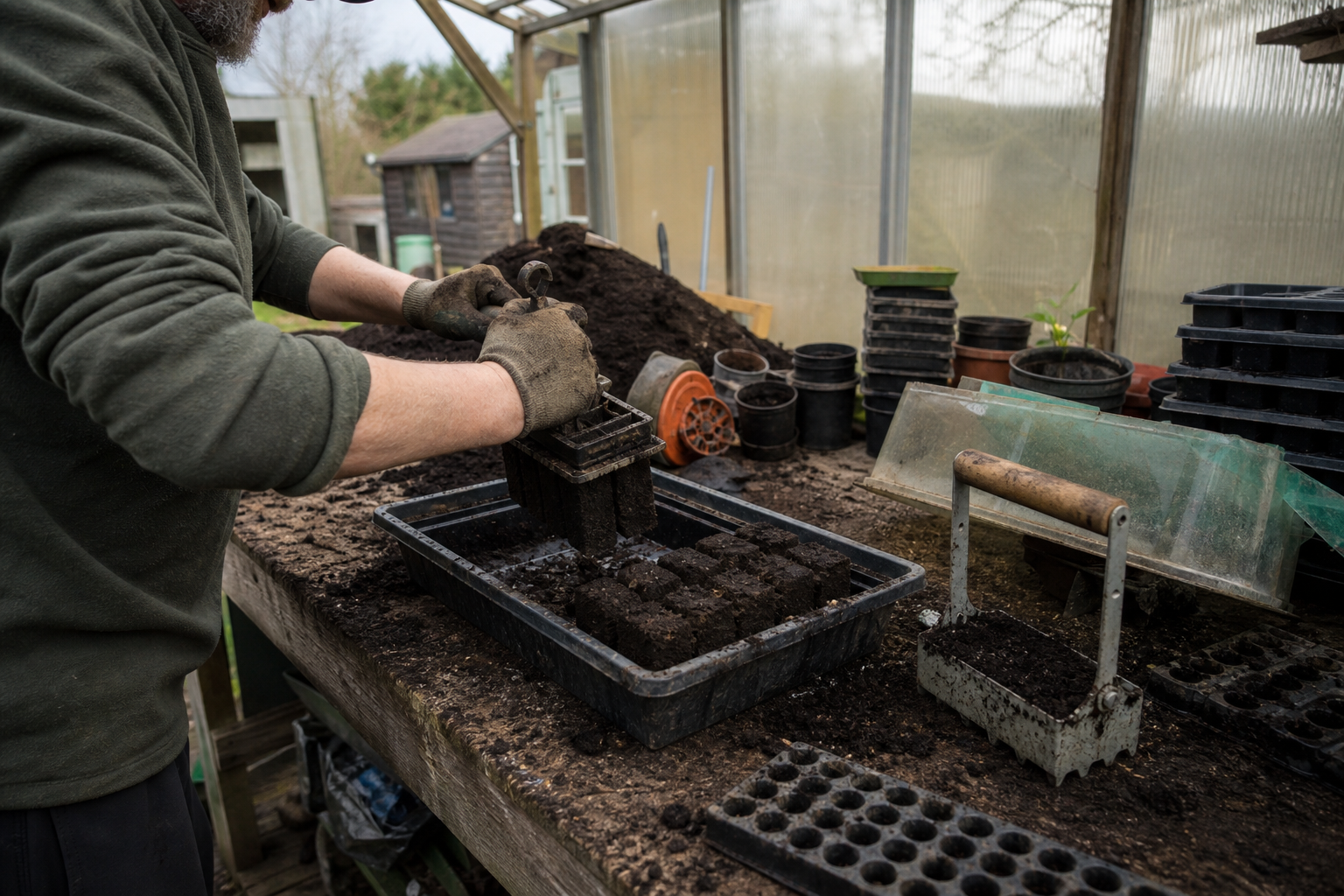 Soil Blocker vs. a Tray of Reused Pots: What It Really Costs — and When It Pays Off